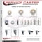 Service Caster 5 Inch Nylon Wheel Swivel 34 Inch Threaded Stem Caster Set Service Caster SCC-TS20S514-NYS-34212-4 - alternate 4